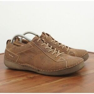 Josef Seibel Brown Leather Sneakers